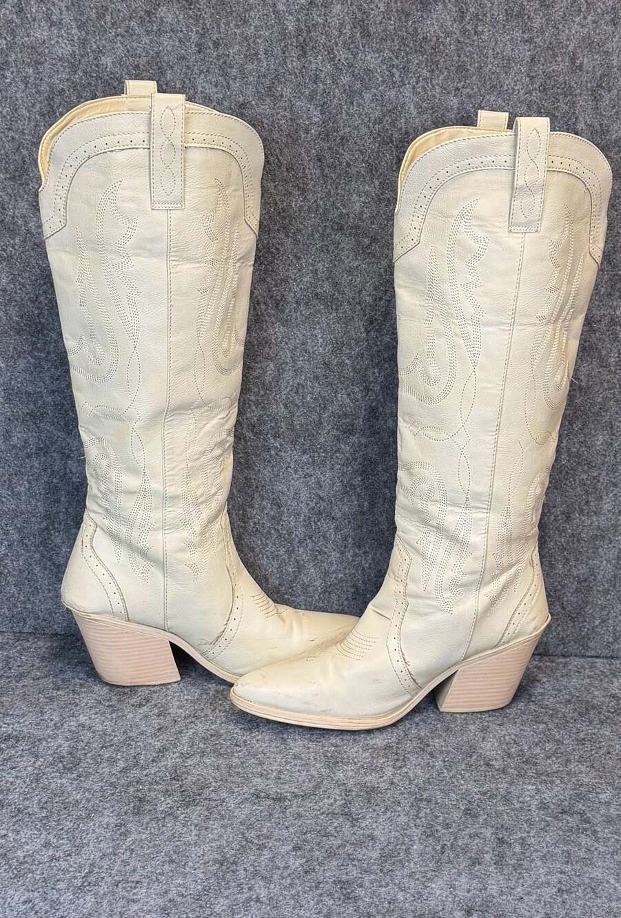Sugar Kammy Ivory Western Boots Women's Size 11M